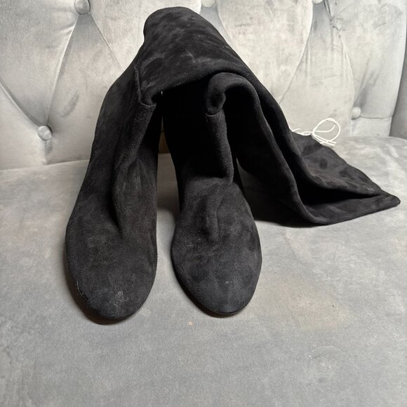 Sam Edelman Black Suede Knee High Block Heel Boots – Women’s Size 8.5 - Picture 6 of 10